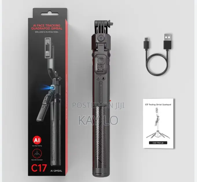 Ai Auto Face-Tracking Selfie/ Tripod Stand With Remote
