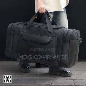 Large Capacity Travel Duffle Bag – Black