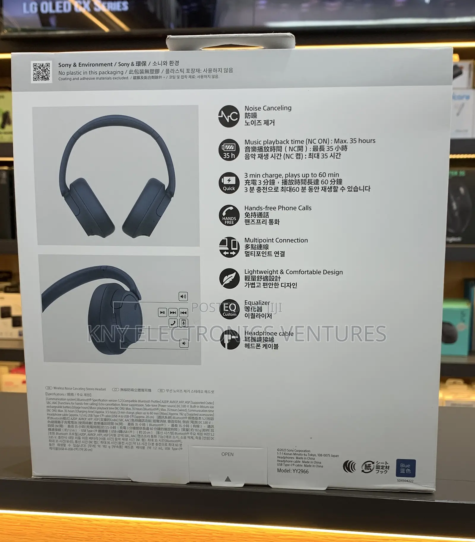 Sony Wh-Ch720n Noise Canceling Wireless Headphones Bluetooth