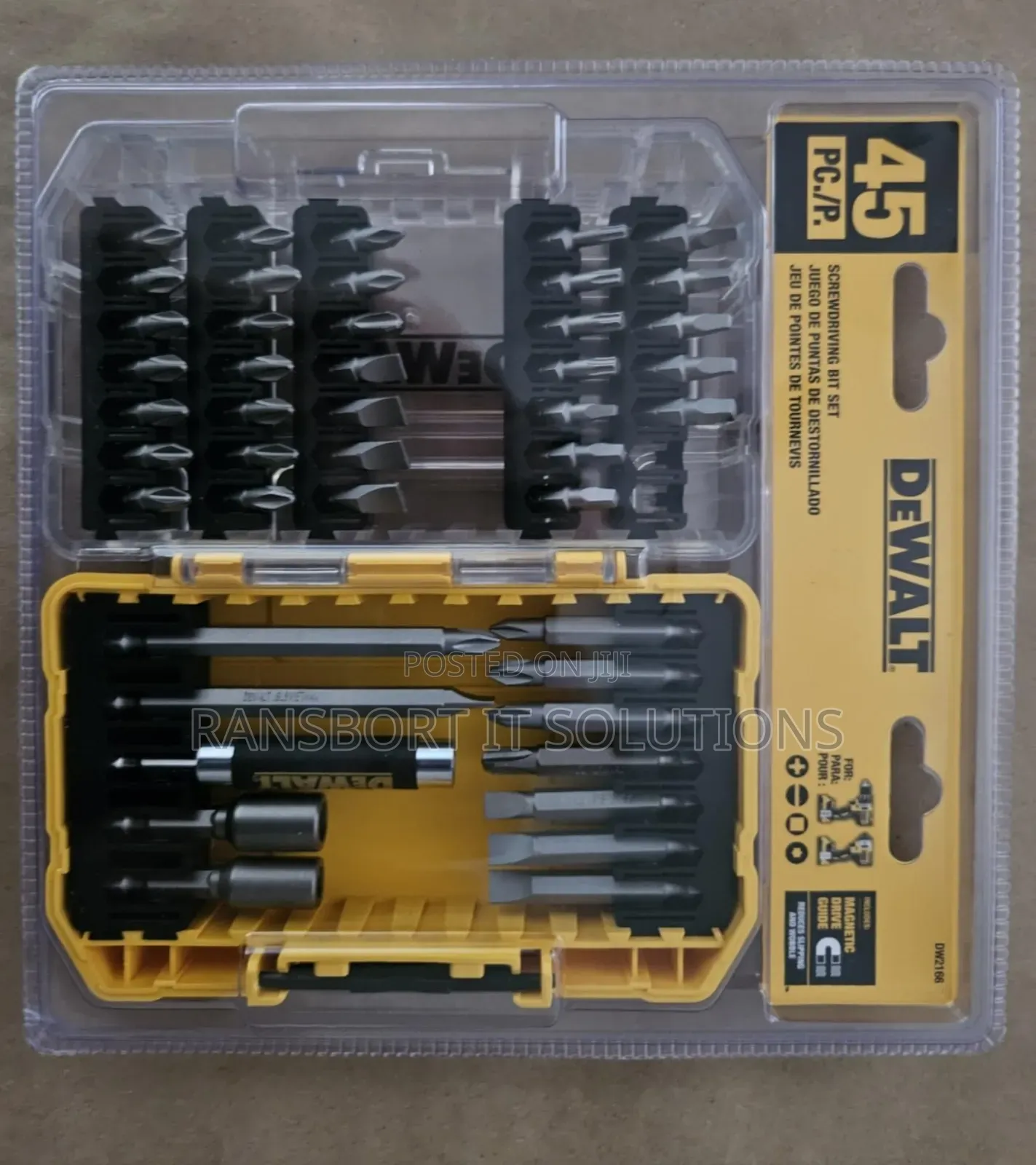 Dewalt Screwdriver Bit Set, 45-Piece, Screwdriving Set With Tough Case