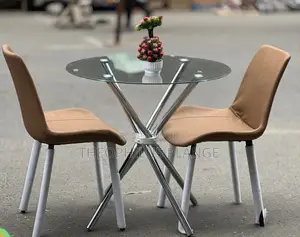 2 Seater Glass Dining Table/ Balcony Table