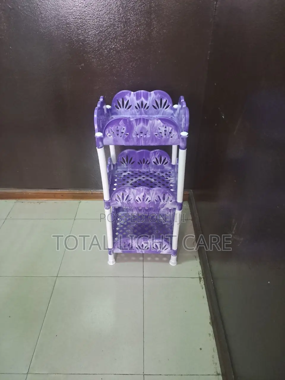 Three Shelf Plastic Storage Rack