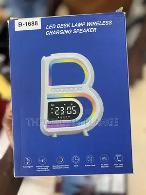 B Shaped Wireless Charger, Bedside Lamp, Timer , Speaker Etc.