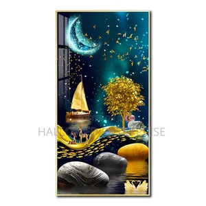 Modern Luxury Print Photo Frame Crystal Porcelain Mural Home Decor