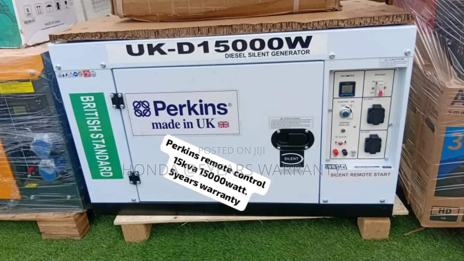 Remote Control Perkins 15kva 15000watt Diesel Generator 15kv