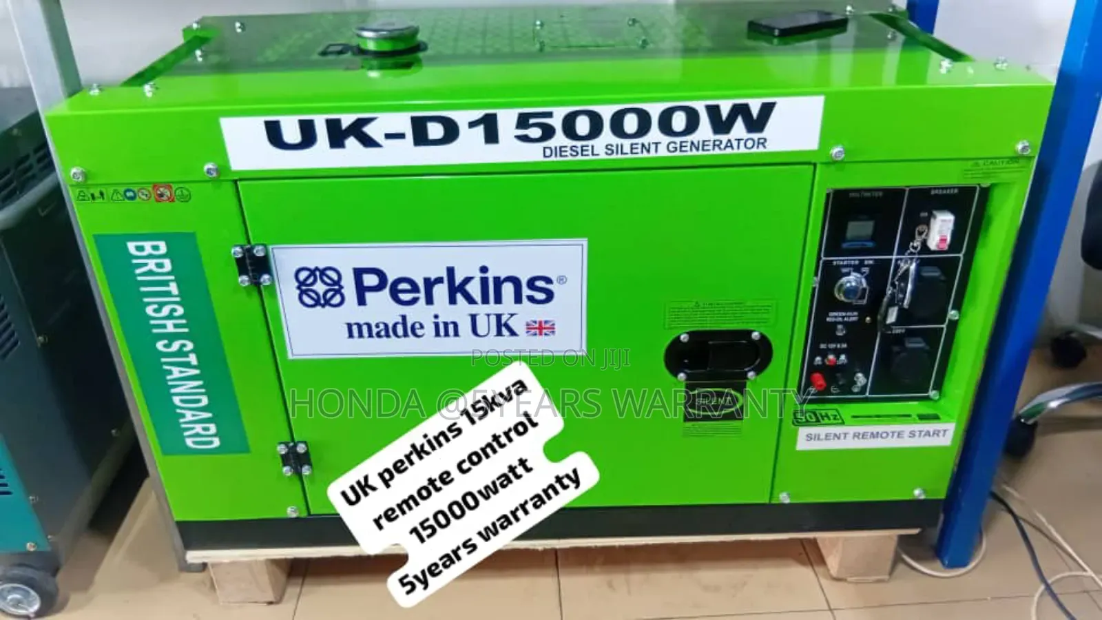 Green Perkins 15kva 15000watt Remote Control Generator 15kva