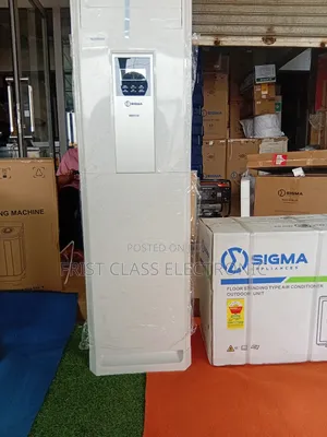Sleek Tower Design Sigma Appliances Floor Standing Type Air Condition