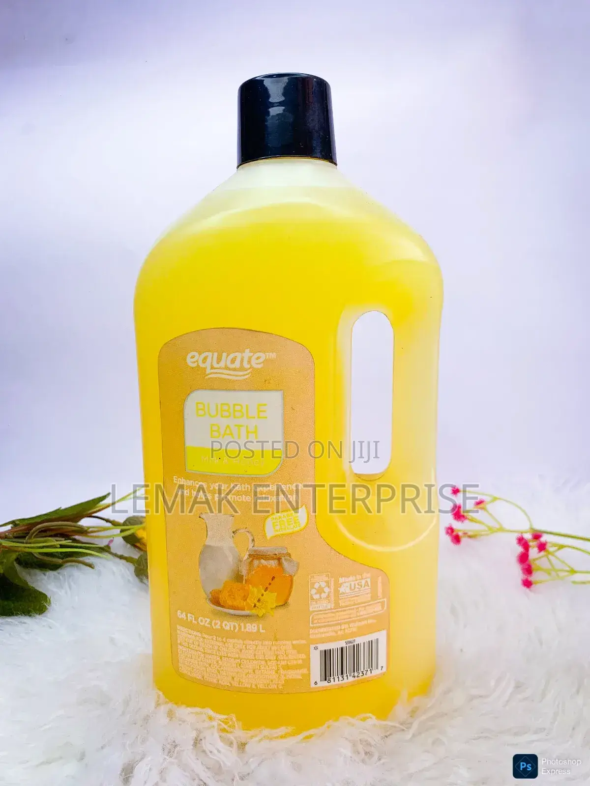 Equate Body Wash/ Shower Gel Milk Honey 64 Fl Oz (2 Qt) 1.89l