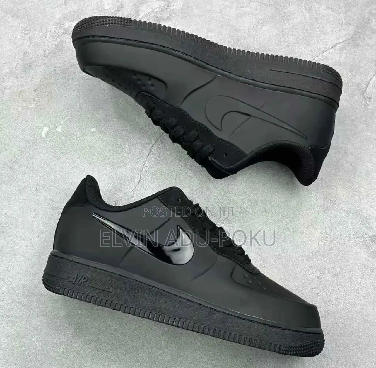 Nike Air Force 1 “ Black Oil Swoosh” Sneaker
