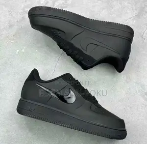 Nike Air Force 1 “ Black Oil Swoosh” Sneaker
