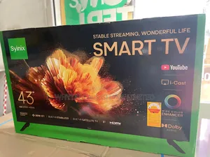 Frameless Tv| Syinix 43" Smart Android| Bluetooth|Youtube|Netflix|2025