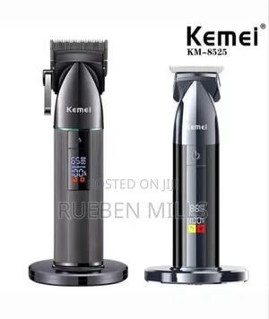 Black Two In One 2 In 1 Combo Kemei Haircut Barbering Skin Machine
