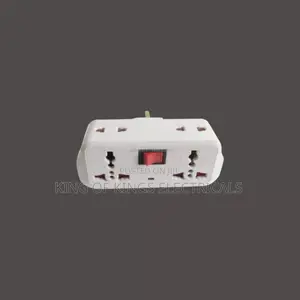 Universal Multi-plug Adapter With Power Switch – Dual Socket Extension