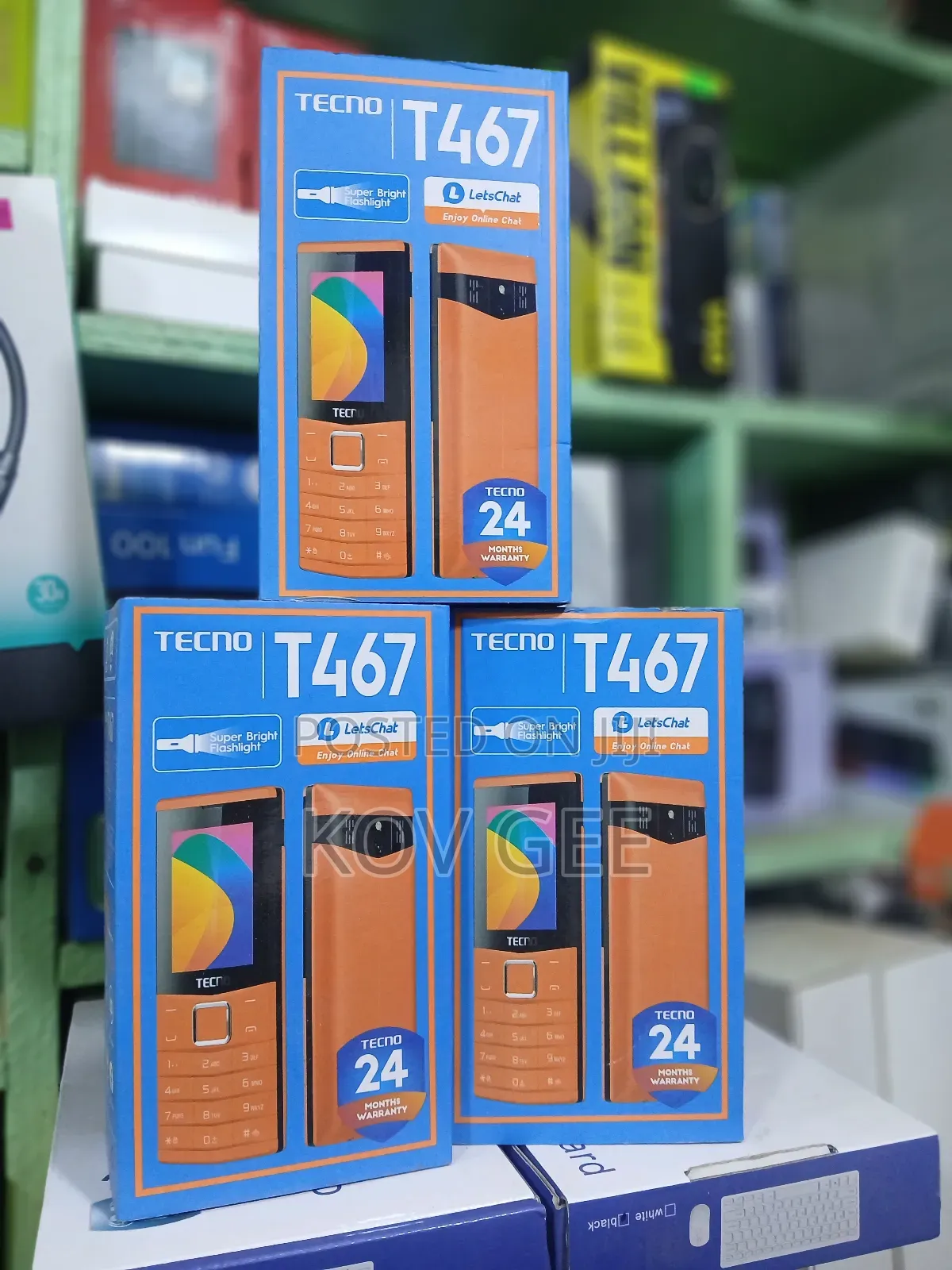 New Tecno T466 Gold