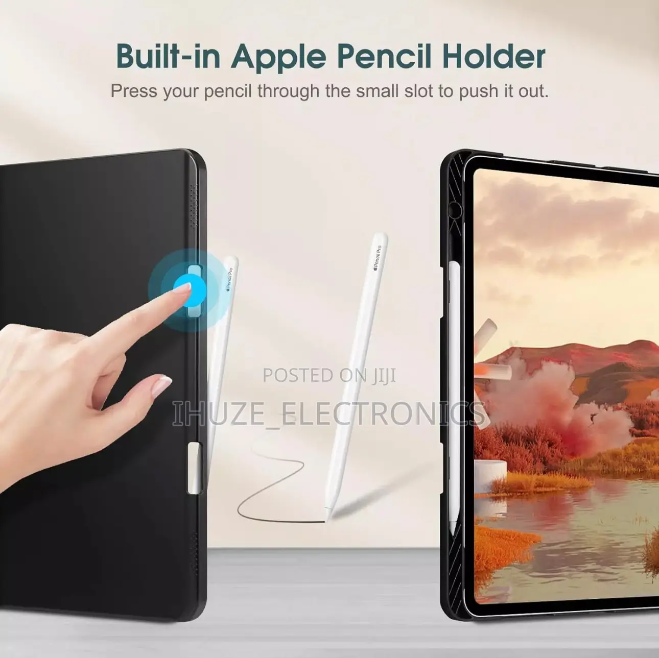 Folio Case for iPad Pro 13-Inch (M4) With Pencil Holder