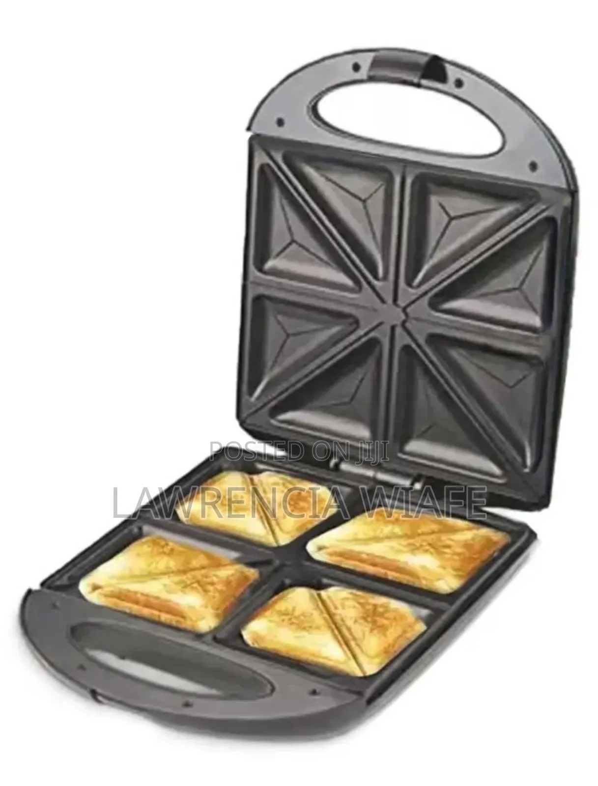 Sandwich Maker Big Size With 3pin Plug. It Has A Nonstick Coating