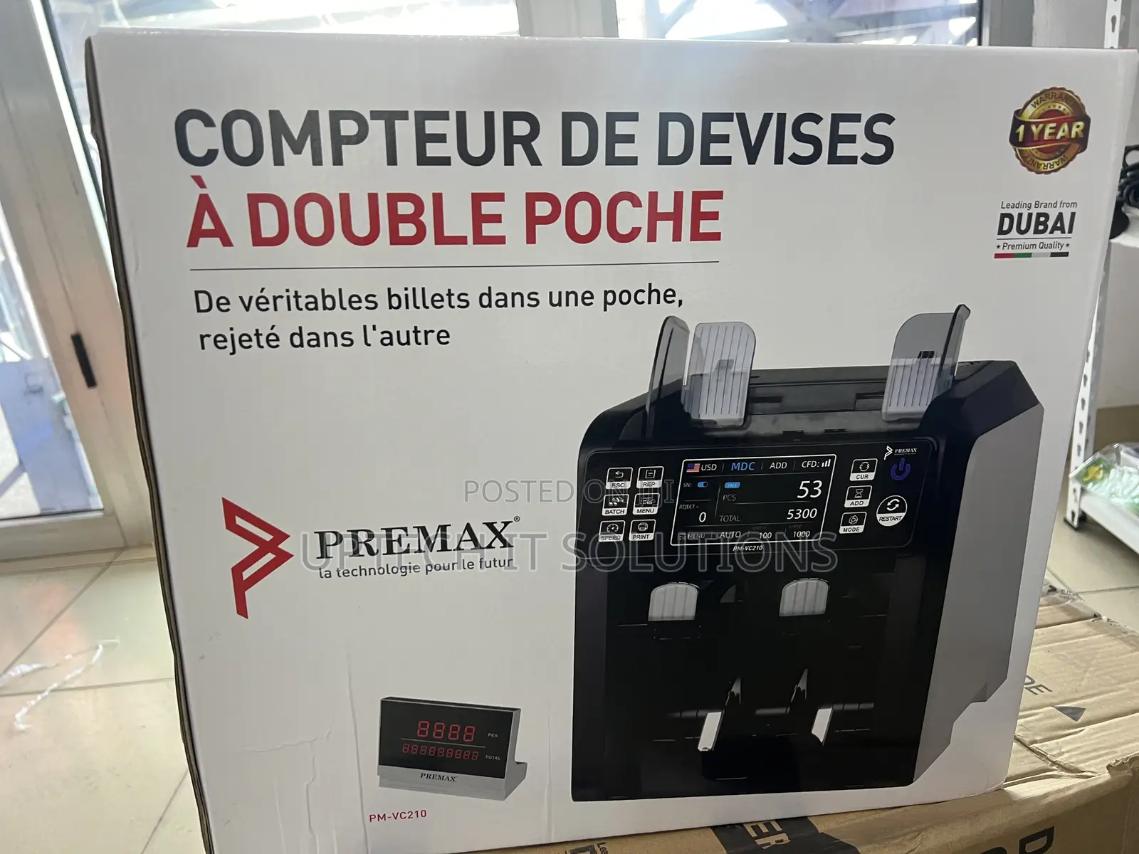 Dual Pocket Currency Counter