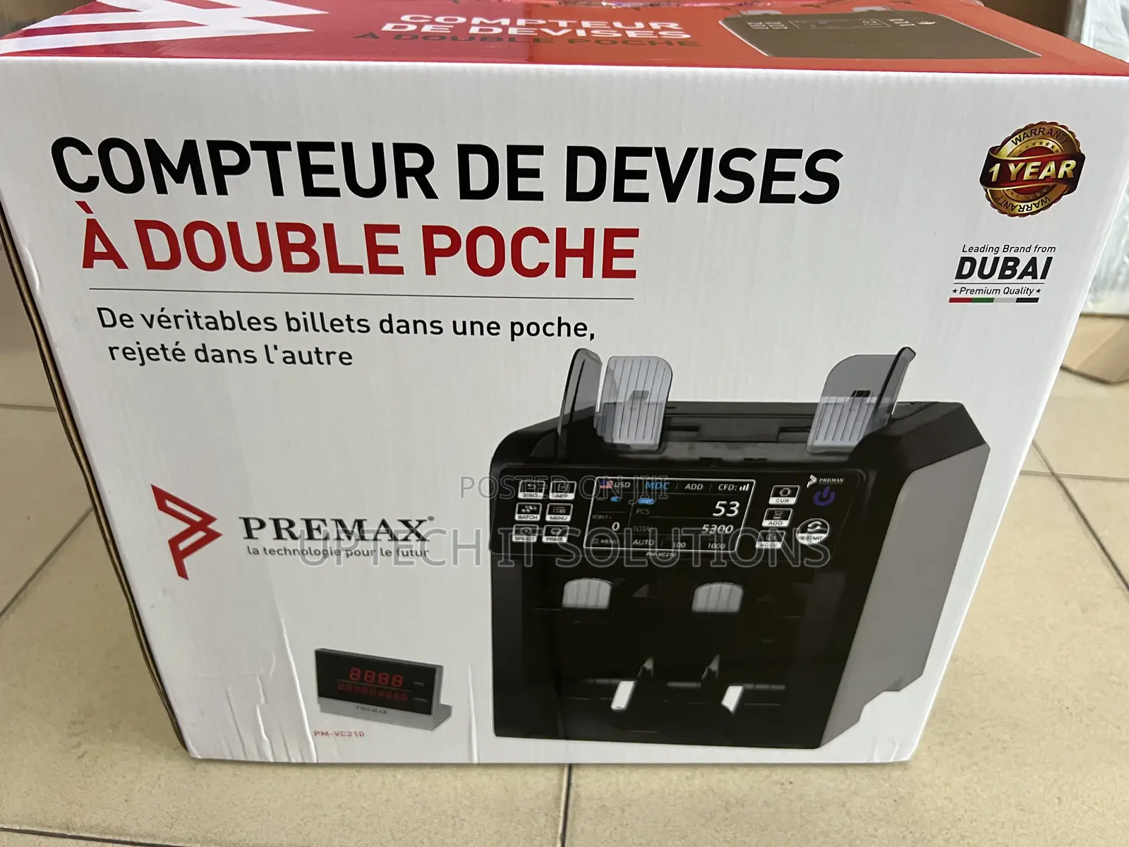 Dual Pocket Currency Counter