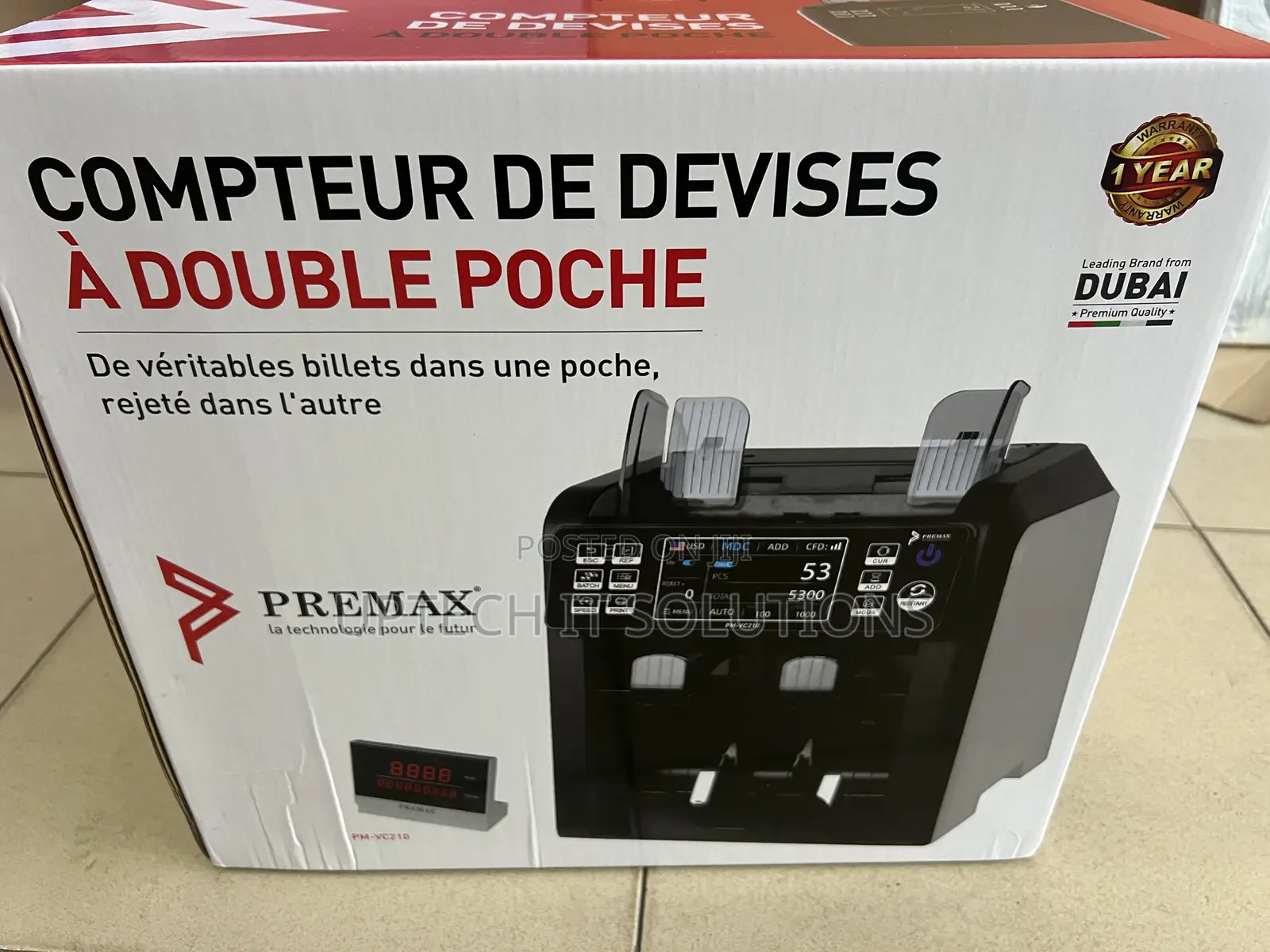 Dual Pocket Currency Counter