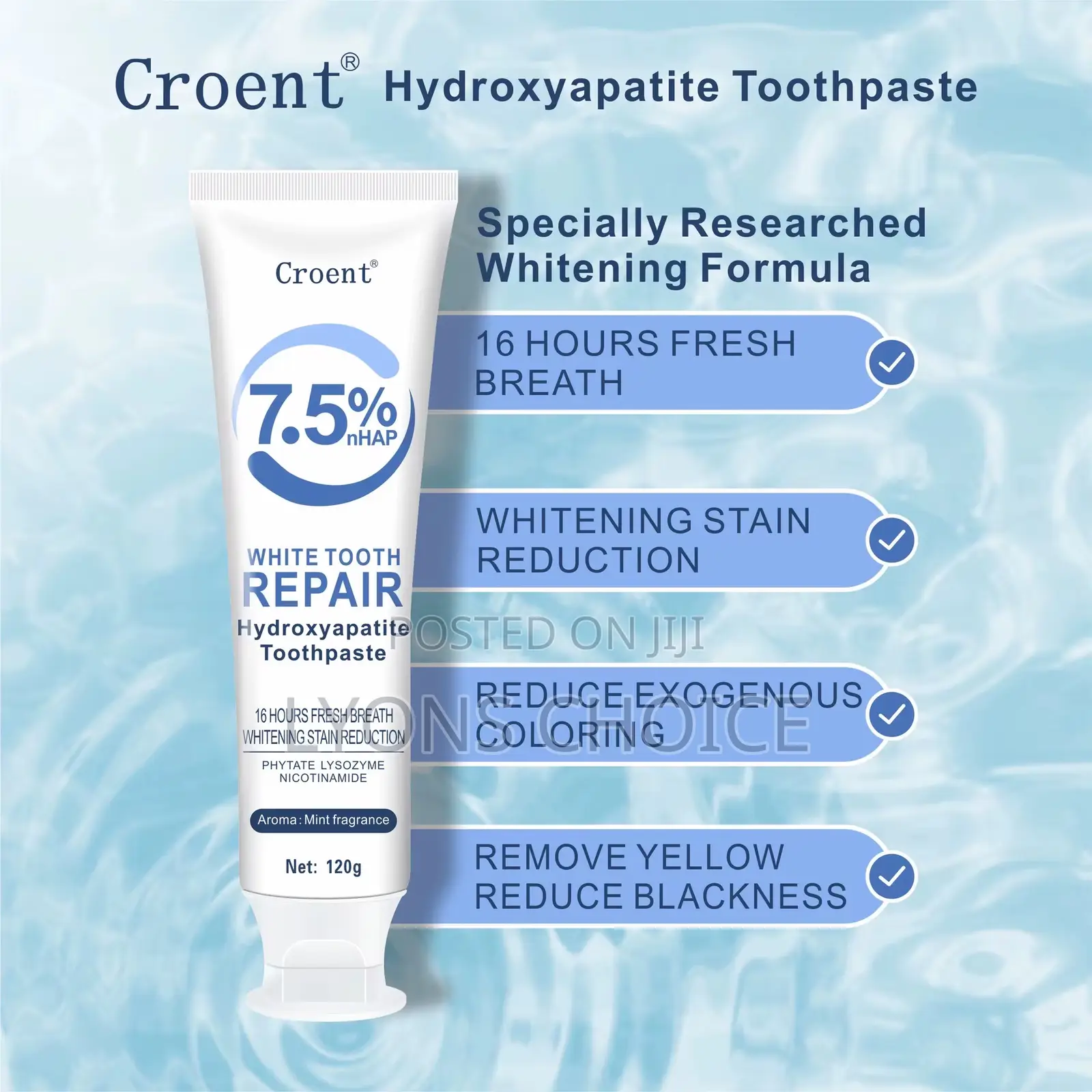 7.5% Hydroxyapetite Probiotic Whitening and Enamel Repair Toothpaste