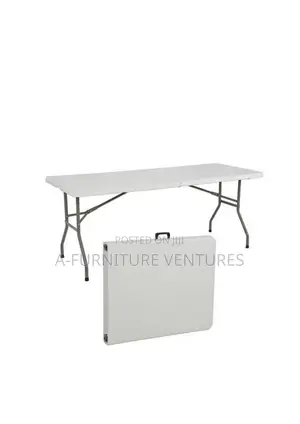Ten-Seater White Folding Table