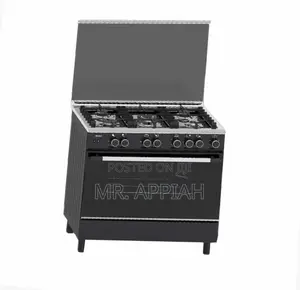 Eldo Gas Cooker 5burner 90x60cm Black Oven Grill Rotisserie(Gc9060bfu)