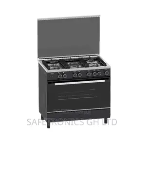 Best Eldo-Gc9060bfu-Black Eldo Gas Cooker 5 Burrner 90x60 Black Oven