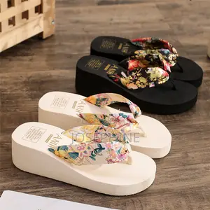 Slippers Small Height-Increasing Non-Slip Clip Flip-Flops Wedge Heel