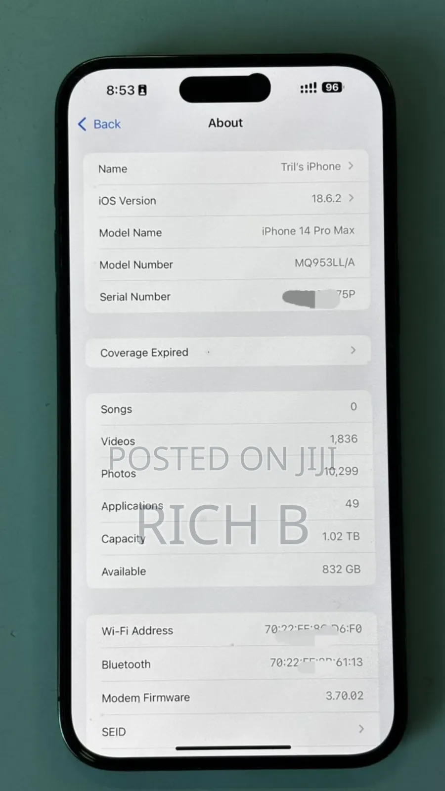 Apple iPhone 14 Pro Max 1 TB Purple