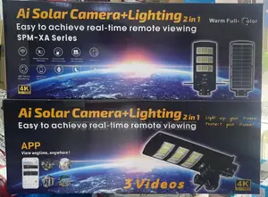 Ultra Ai Solar 450w Street Light Camera Full Color 2 in 1