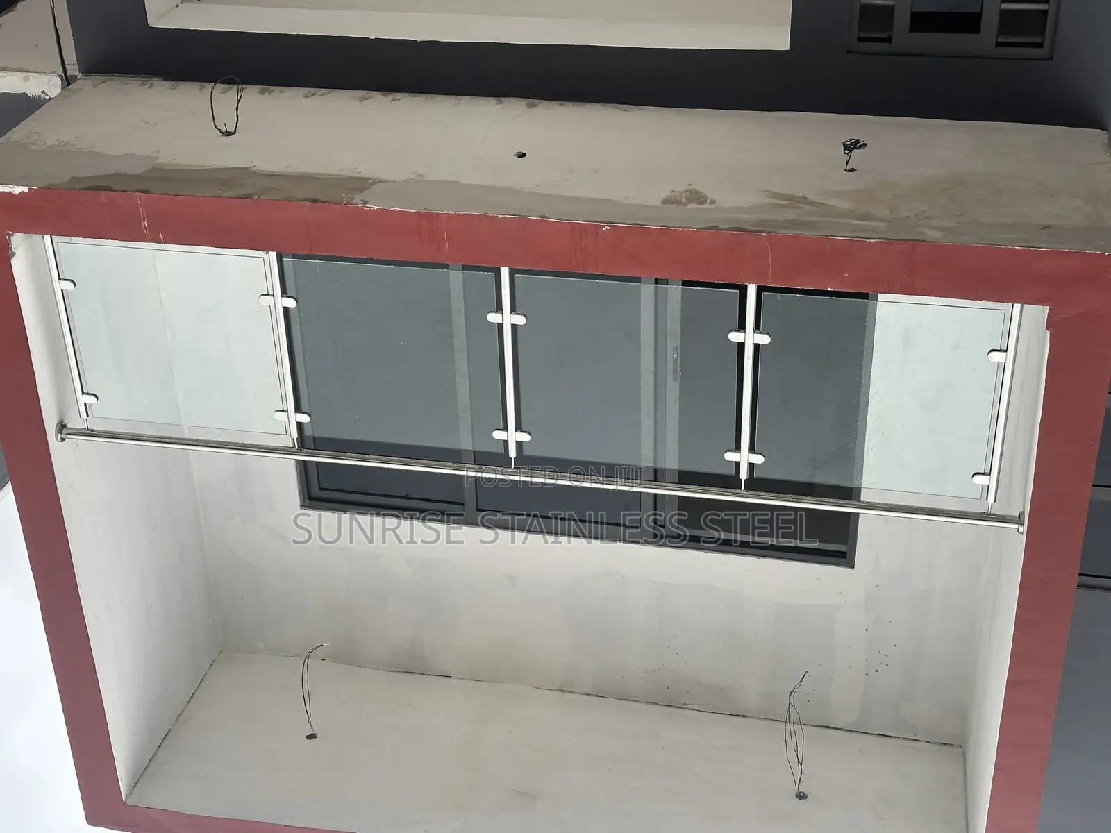 Stainless Plain Glass Balustrade