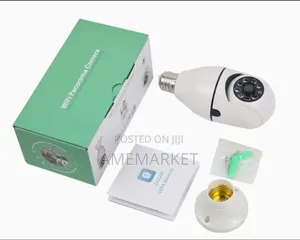 Wifi Bulb Camera Wireless Cctv Monitor. Night Vision