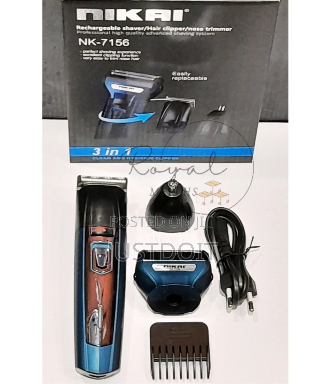 3-in-1 Rechargeable Shaver / Trimmer