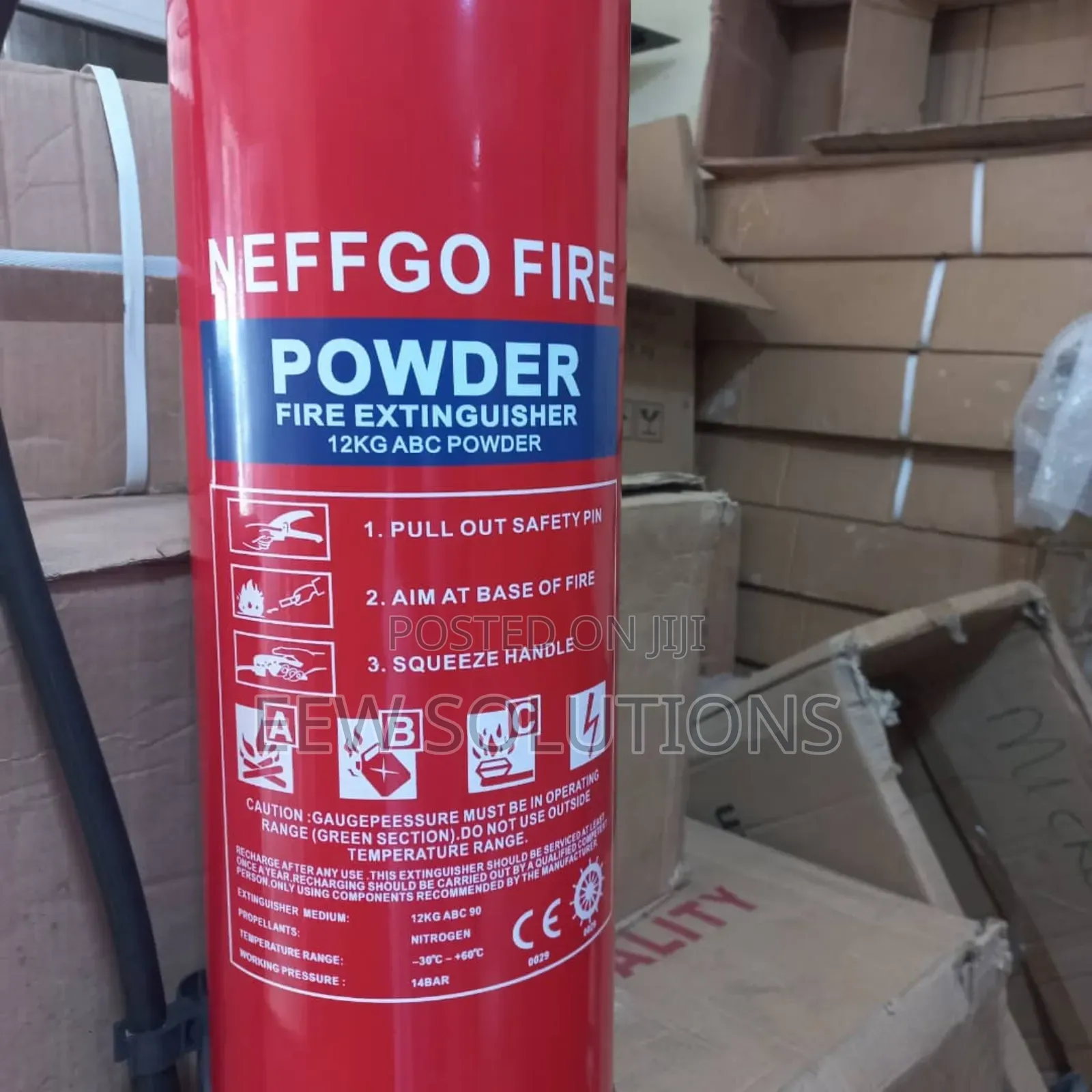 12kg Abc Dry Chemical Powder Fire Extinguisher