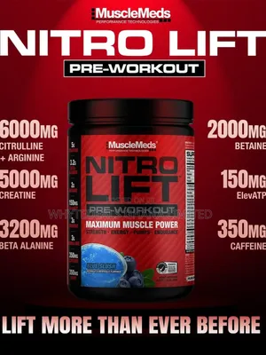 #1 Best Pre-workout| Nitro-lift Muscle Power| Strength| Endurance|Pump