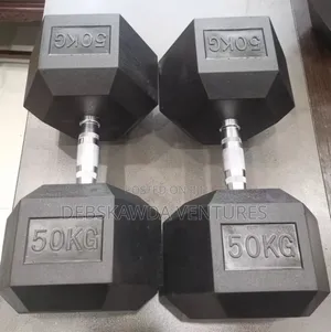 50kg Pair Hex Dumbbells (50×2)