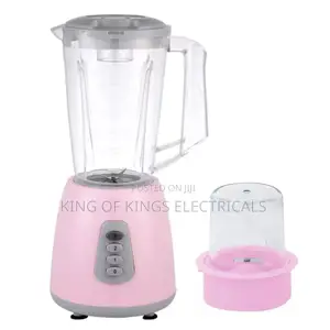 2-in-1 Electric Blender With Grinder – Powerful Stylish (Pink)