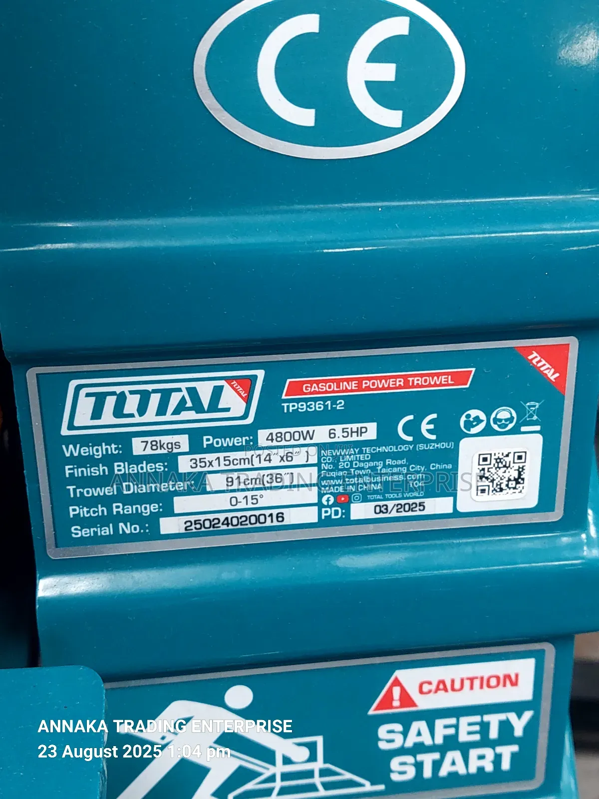 Petrol Power Trowel