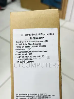 New Laptop HP OmniBook 5 Flip 16GB Intel Core i7 SSD 512GB