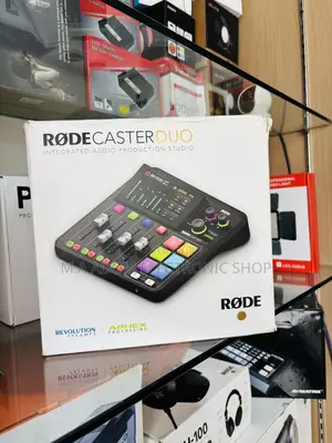Integrated Rode Caster Duo for Podcasting Live Broadcast