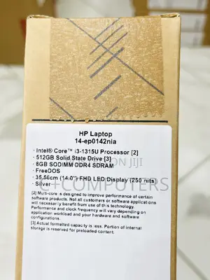 New Laptop HP Stream 14 8GB Intel Core I3 SSD 512GB