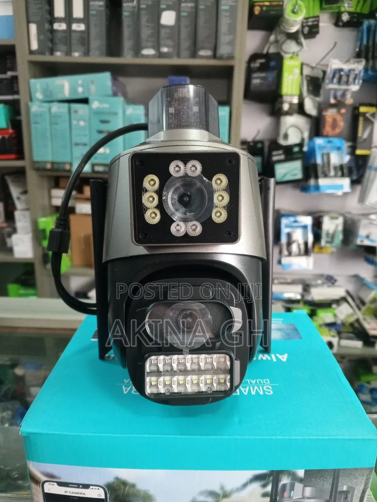 Ultra Wifi Dual Lens 6mp Smart PTZ Full Color Camera