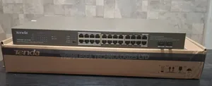 Tenda 24ge+2sfp Ethernet Switch With 24port Poe 370w Poe