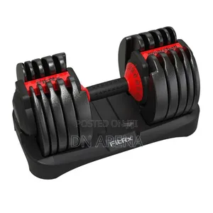 2pack) Fitrx Adjustable Dumbbells, 52.5lb Smartbell Dumbbell Set