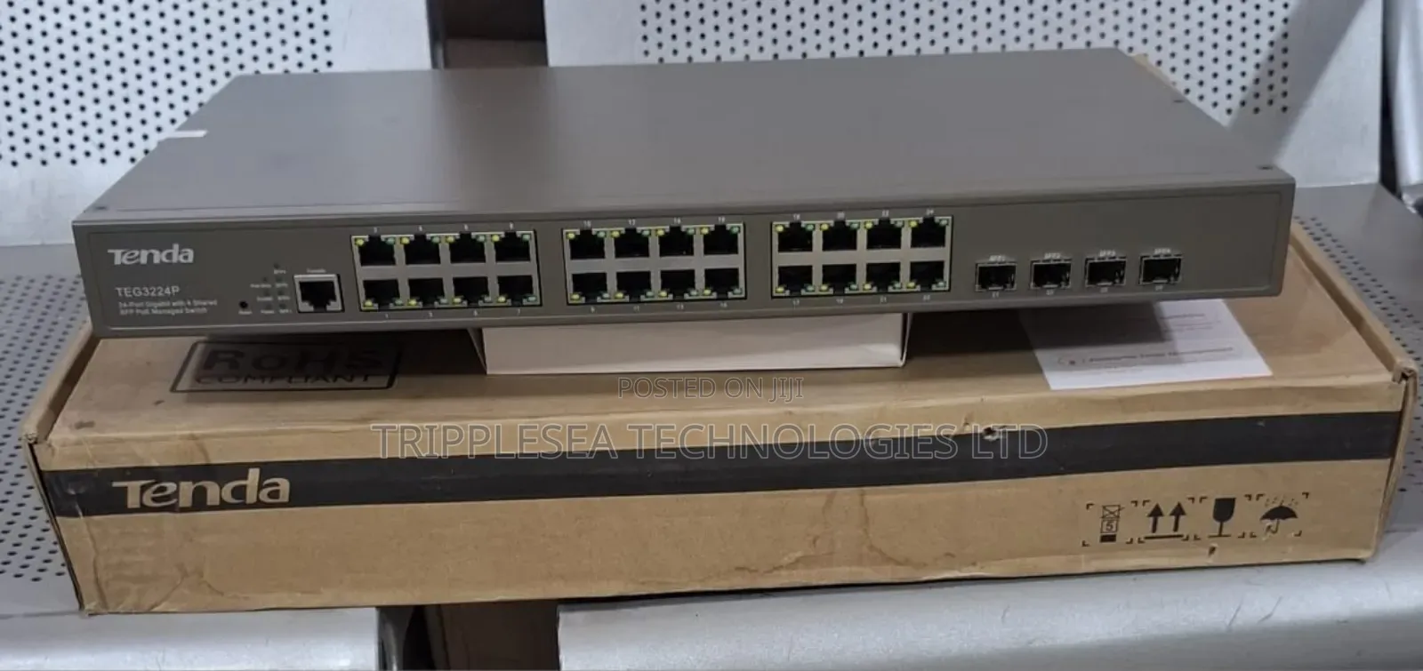 24-Port Gigabit Managed Poe Switch With 4-Port SFP Combo