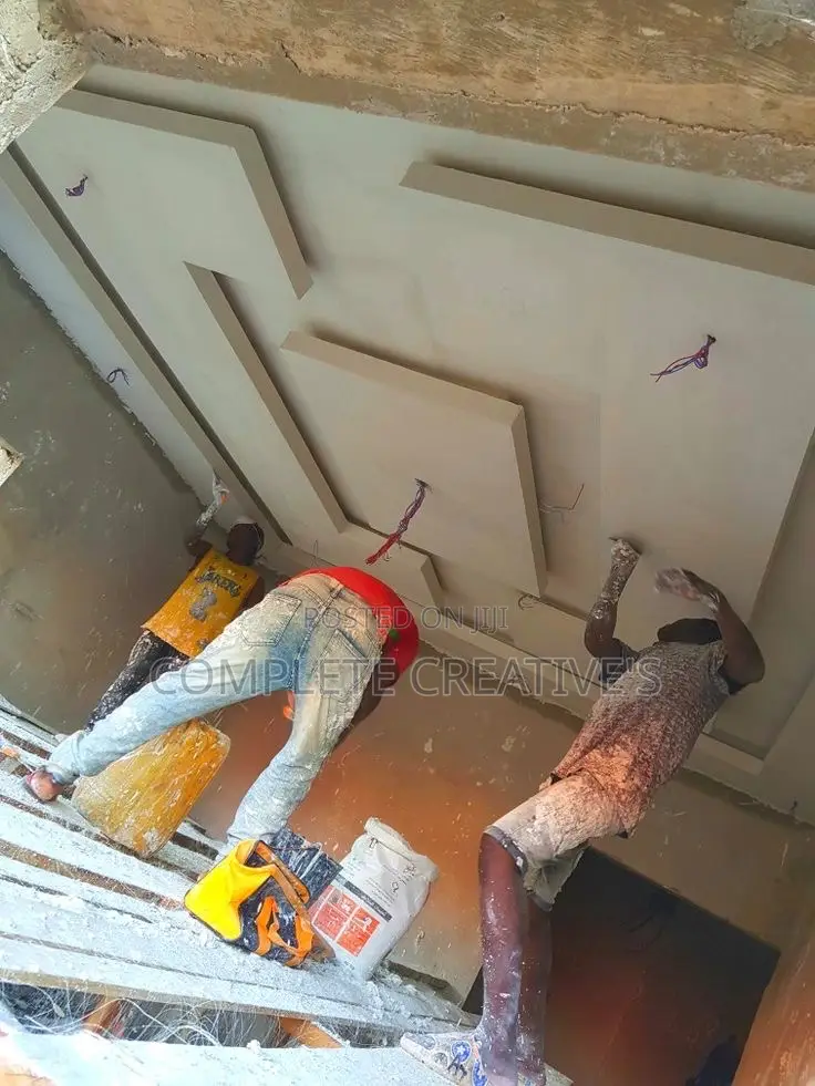 Complete Tv Unit Design/ Pop Installation Masters / Wall Skimming