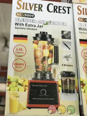 4.0l Silver Crest Blender and Grinder With Extra Jar