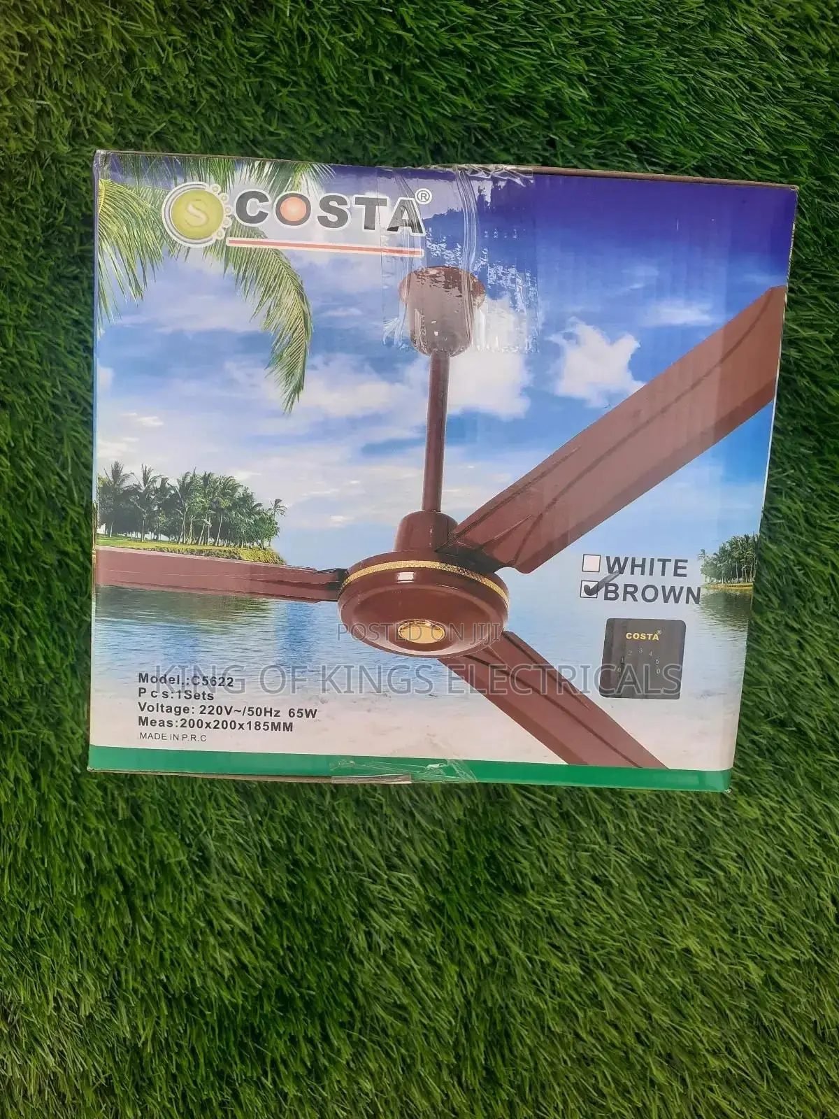 Costa Long Blade Ceiling Fan – Powerful Cooling Stylish Design