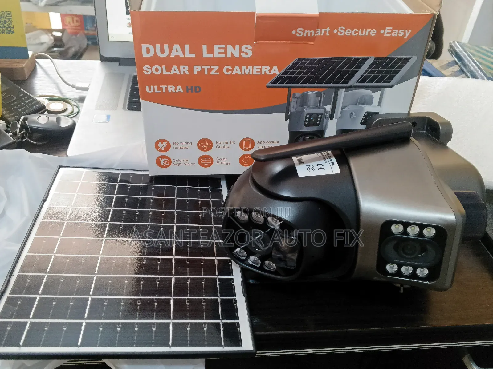 Solar CCTV Camera Dual Lens 4g