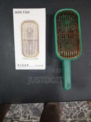 Green Foldable Rechargeable Hand Fan